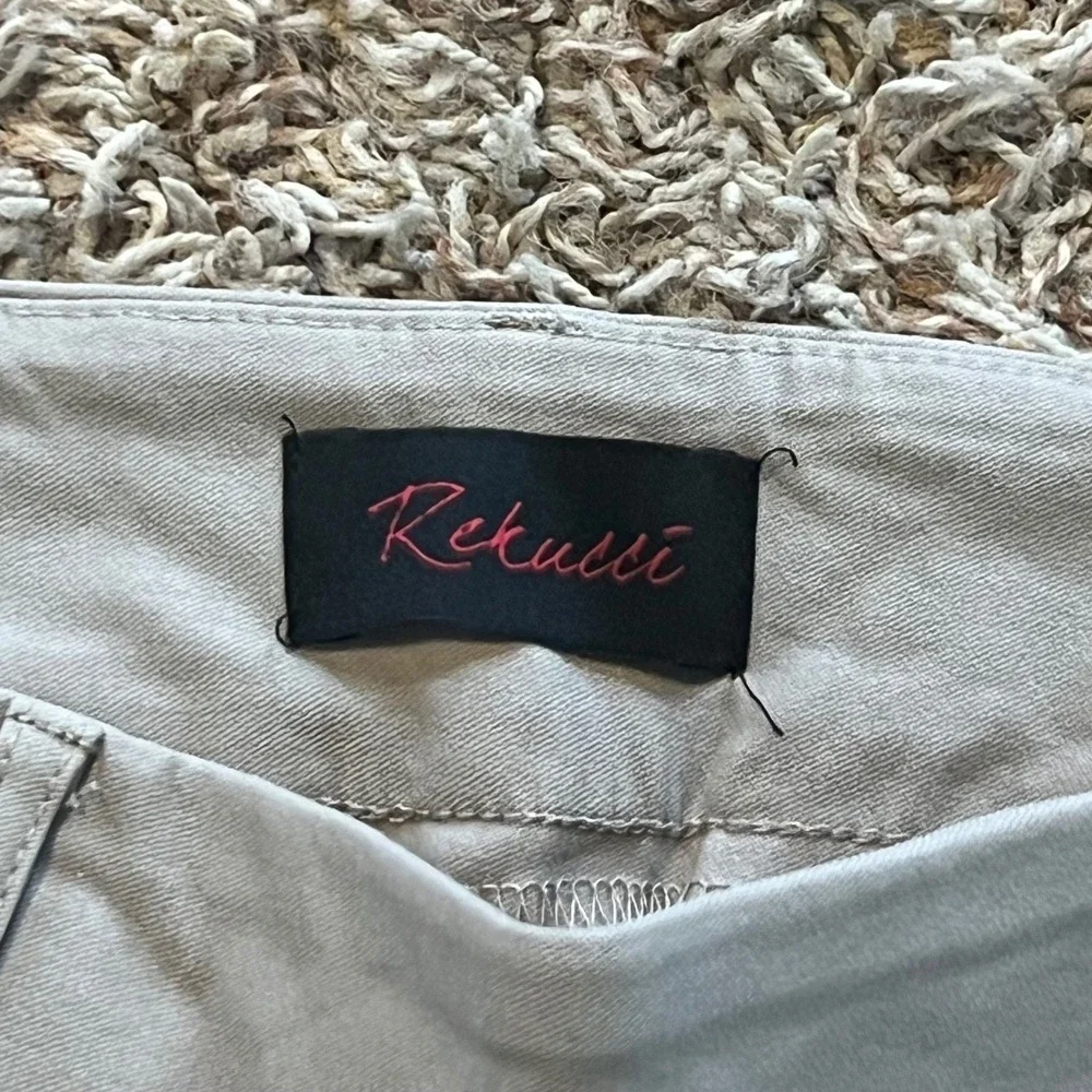 Rekucci Stone Ease In To Comfort Straight Leg Pants RE17S4 Womens 12P Khaki Tan - Picture 3 of 5